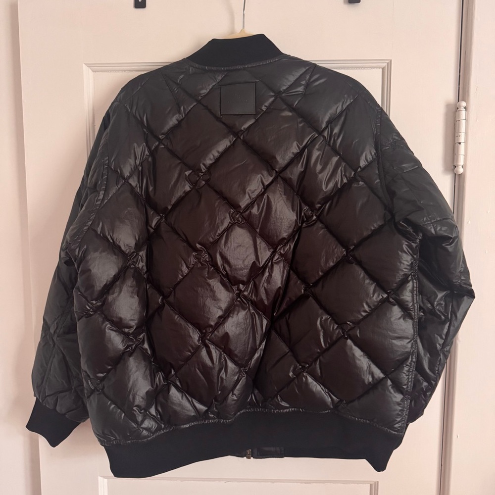 Anine Bing Leo Puffer Coat / Woman’s Extra Small XS Black with Gold Zipper - Picture 13 of 13